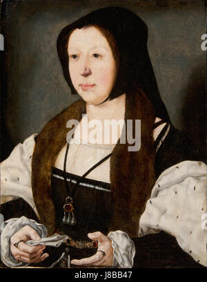 Ritratto di Anna de Bergh, Marquise de Veere da Jan Gossaert Foto Stock