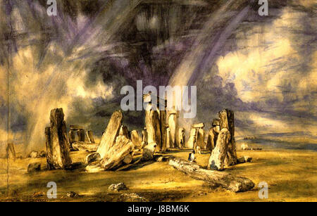 John Constable Stonehenge Foto Stock