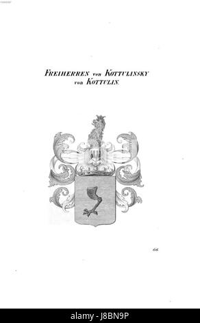 Dettagli non specificati; forse un riferimento a una nobile famiglia, 'Kottulinsky von Kottulin', con individui associati '2 Tyroff' e 'ha'. Foto Stock