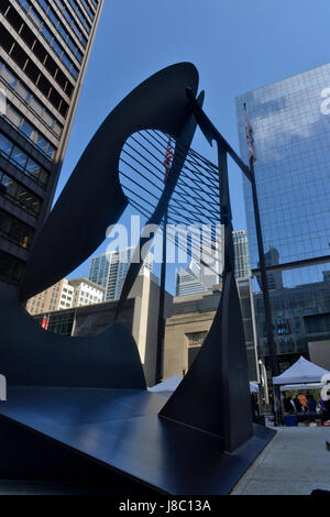 Picasso scultura in Daley Plaza Chicago STATI UNITI D'AMERICA Foto Stock