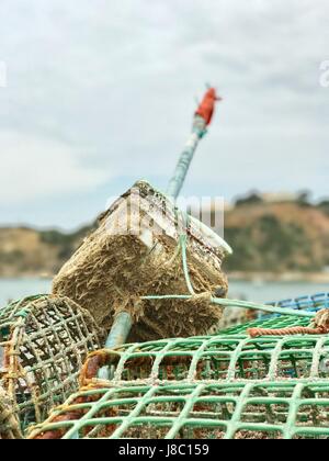 La pesca pentole in Algarve Foto Stock