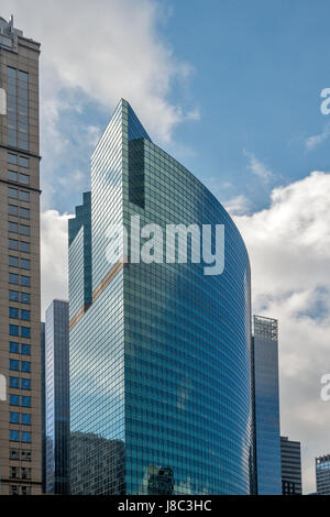 Grattacieli intorno al fiume Chicago STATI UNITI D'AMERICA Foto Stock