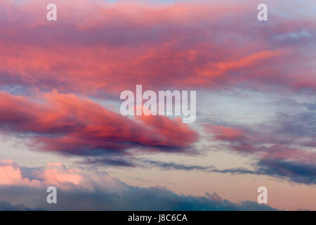 Bel tramonto dipinge nel cielo. Foto Stock