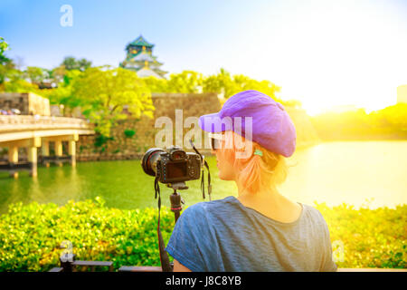 Fotografo di viaggi in Giappone Foto Stock