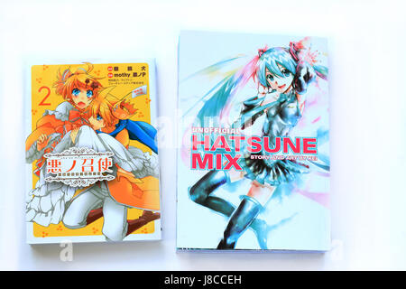 Anime giapponese di libri di fumetti - Hatsune Mix libro - Storia e Arte da Kei Foto Stock