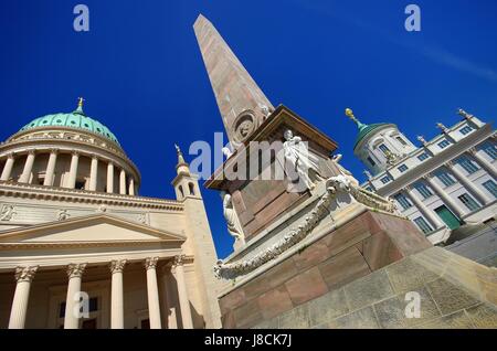 Nikolaikirche potsdam brilla di nuovo splendore Foto Stock