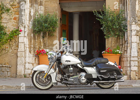 Harley Davidson, Bargemon, Var, Provence-Alpes-Côte d'Azur, in Francia Foto Stock