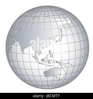 Sud America, Globe, il pianeta terra, mondo, continente, Atlas, mappa del mondo, Foto Stock