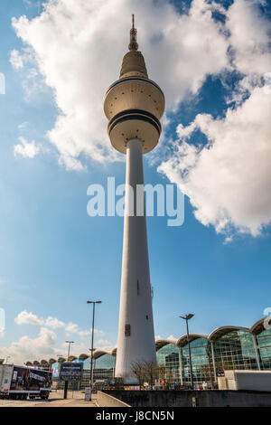 Amburgo torre televisiva, Heinrich-Hertz Tower, Tele-Michel, Telemichel, Amburgo, Germania Foto Stock