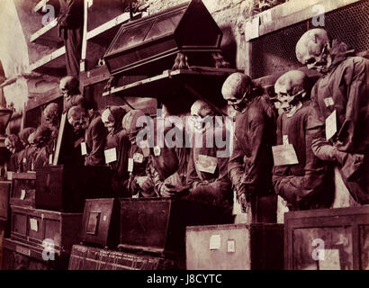 Incorpora, Giuseppe (1834 1914) Catacombe dei Cappuccini a Palermo 1 Foto Stock