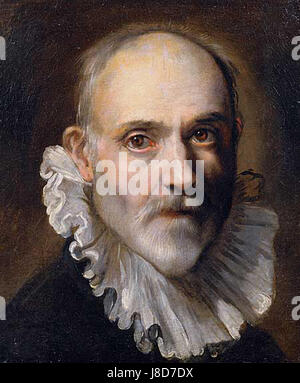 *Federigo Barocci Selbstportrait* è un autoritratto del pittore rinascimentale italiano Federigo Barocci, che mostra il suo stile personale e la maestria della ritrattistica alla fine del XVI secolo. Foto Stock