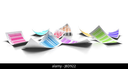 Oggetto, vendere, colore, linee, illustrazione, shopping, rapporti aziendali, trattare, Foto Stock