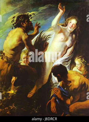 Jacob Jordaens Pan e Syrinx Foto Stock