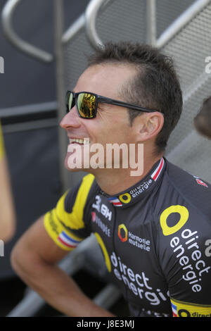 Plumelec, Francia. 27 Maggio, 2017. Coppa francese Grand Prix de Plumelec Cyclisme Thomas Voeckler Credito: Laurent Lairys/Agence Locevaphotos/Alamy Live News Foto Stock