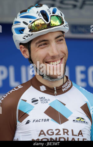 Plumelec, Francia. 27 Maggio, 2017. Coppa francese Grand Prix de Plumelec Cyclisme Pierre Latour Credito: Laurent Lairys/Agence Locevaphotos/Alamy Live News Foto Stock