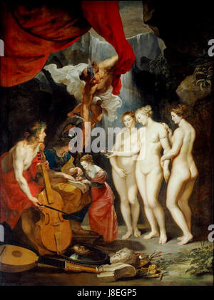 "Educazione della principessa" di Peter Paul Rubens è un dipinto barocco del XVII secolo che raffigura una scena educativa che coinvolge una principessa. L'opera riflette la maestria di Rubensâ ™ nel ritrarre figure reali e la sua capacità di comunicare temi di nobiltà e istruzione. Foto Stock