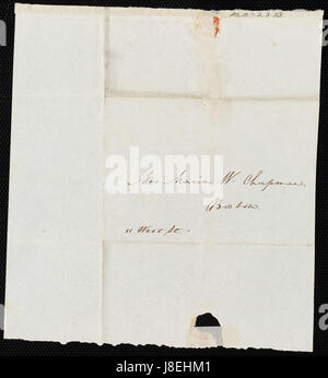 Da Anne Warren Weston a Maria Weston Chapman; Venerdì, 16 novembre 1838 p2 Foto Stock