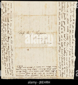 Da Anne Warren Weston a Mary Gray Chapman; Mercoledì, Maggio 23, 1838 p2 Foto Stock