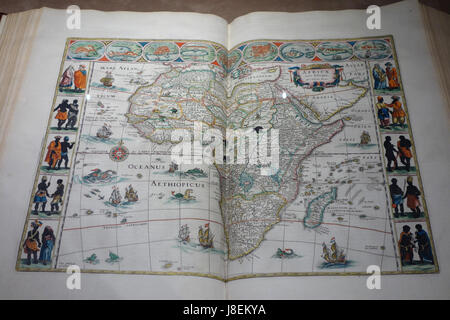 Grooten Atlas, oft werelt beschryving, in welck 't aerdryck, de zee, en hemel, wort vertoont en beschreven, da Joan Blaeu (1596 1673), Amsterdam, 1665 mappe di Africa Robert C. Williams Museo della Carta DSC00638 Foto Stock