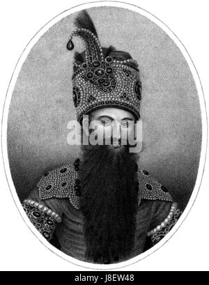 Fath Ali Shah da Charles Heath Foto Stock