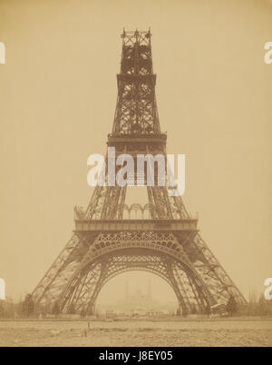 Louis Emile Durandelle, la Torre Eiffel Stato della costruzione, 1888 Foto Stock