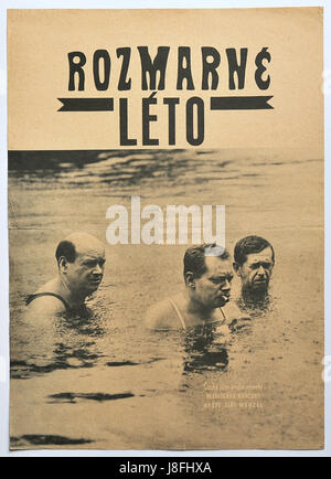 Estate capricciosa. Filmato originale poster, 1968. Direttore: Jiri Menzel - cecoslovacco di New Wave. Foto Stock