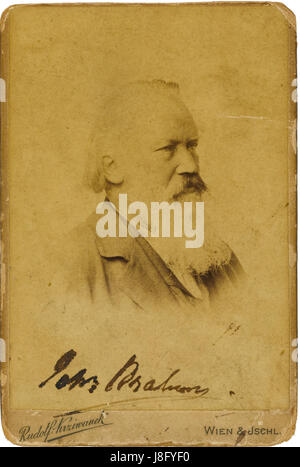 Johannes Brahms da Rudolf Krziwanek Foto Stock