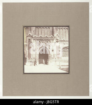 Cappella del King's College di Cambridge, ingresso Sud da Henry Fox Talbot Foto Stock