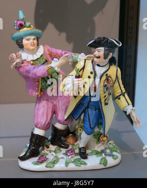 Froehlich e Schmiedel, Johann Joachim Kaendler, Manifattura Porcellane Meißen, c. 1741, pasta dura la porcellana Wadsworth Ateneo Hartford, CT DSC05296 Foto Stock