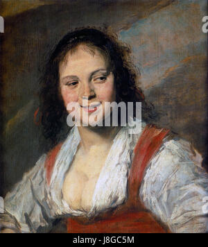 Frans Hals era un importante pittore olandese del secolo d'oro, noto per i suoi ritratti vivaci ed espressivi. Il suo lavoro spesso raffigurava membri della borghesia e dell'élite, catturando le loro personalità attraverso vivide pennellate e ritratti naturalistici. Hals è considerato un maestro nel catturare i momenti fugaci della vita nei suoi soggetti, con la sua tecnica innovativa che influenza la ritrattistica e la pittura per generazioni. Foto Stock