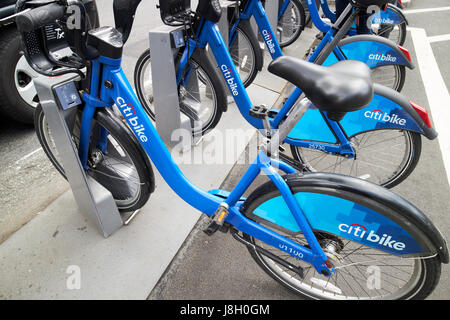 New York City bike citybike regime noleggio USA Foto Stock