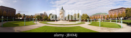 Wasserturm mannheim Foto Stock