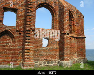 Le rovine di una chiesa di hoff Foto Stock