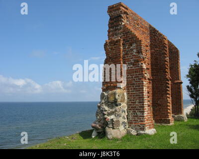 Le rovine di una chiesa di hoff Foto Stock