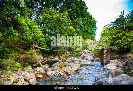 Bellissimo aspetto della regione di paesaggi di Drakensberg - Africa del Sud Foto Stock