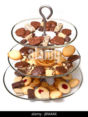 Ristorante, torre, cibo, aliment, pane, tè, dettaglio, dolce, isolata, closeup, Foto Stock