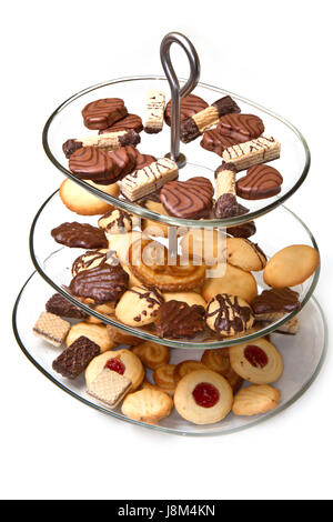 Ristorante, torre, cibo, aliment, pane, tè, dettaglio, dolce, isolata, closeup, Foto Stock