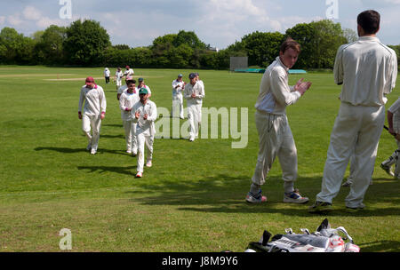 Università sport, uomini cricket Foto Stock