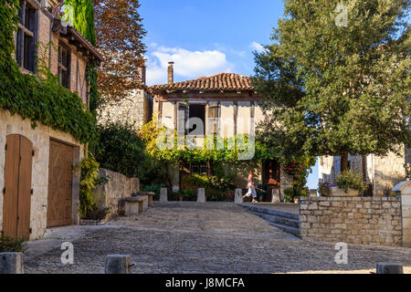 Francia e Lot et Garonne, Pujols, etichettati Les Plus Beaux Villages de France (i più bei villaggi di Francia) Foto Stock