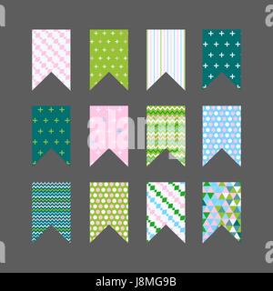 Insieme con le bandiere. Illustrazione Vettoriale. EPS 10 Illustrazione Vettoriale