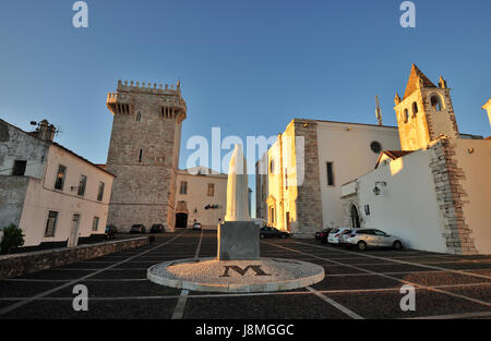 La cittadella di Estremoz entro il vecchio castello, vicino alla Pousada. Portogallo Foto Stock