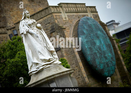 La regina Victoria statua, Blackburn Foto Stock