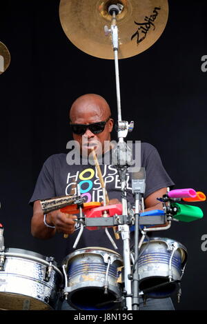 Hampshire, Regno Unito. 28 Maggio, 2017. La gente comune - Giorno 2 - Casa Gospel Choir di eseguire alla gente comune di Southampton, 28 maggio 2017, Hampshire, UK Credit: DFP/fotografica Alamy Live News Foto Stock