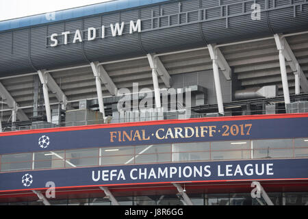 CARDIFF, GALLES - 29 Maggio: una vista generale del Principato Stadium che sarà ribattezzato "dello stadio nazionale del Galles per la Champions League fi Foto Stock