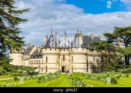 Chateau de Chaumont-sur-Loire, un castello nella Valle della Loira in Francia Foto Stock