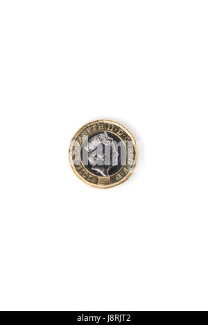 Il nuovo 12-sided 2017 £ 1 pound coin Foto Stock