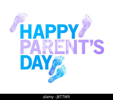 Genitori felici giorno segno. happy feet illustrazione grafica design Foto Stock