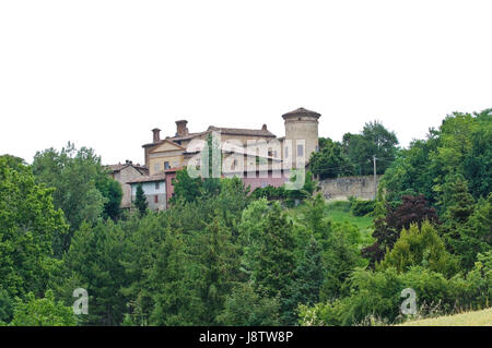 Castello di Scipione. Salsomaggiore Terme. Emilia Romagna. L'Italia. Foto Stock