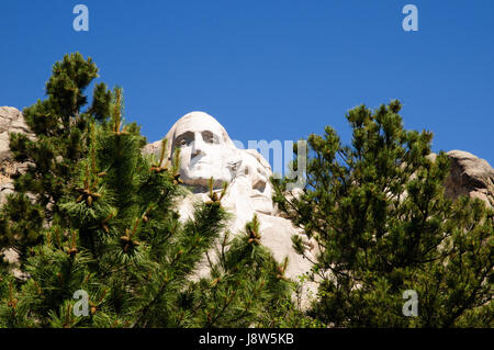 Il monte Rushmore, Dakota del Sud, STATI UNITI D'AMERICA Foto Stock