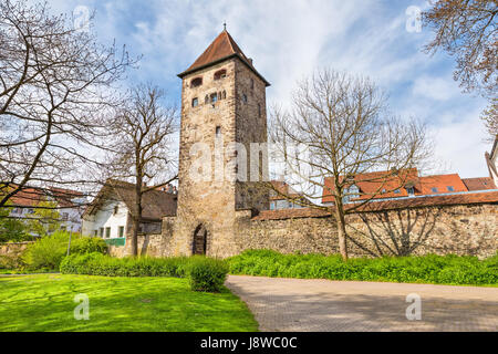 Storica Torre Kaiserturm in Villingen-Schwenningen, Baden-Württemberg, Germania Foto Stock